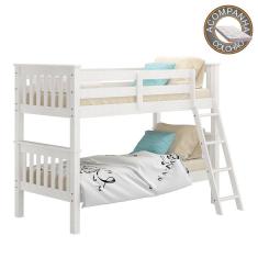 Imagem de Beliche 721B Branco Lavado Piratini Com Colchão Ortobom