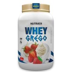 Imagem de Whey Grego 900g Morango -Nutrata