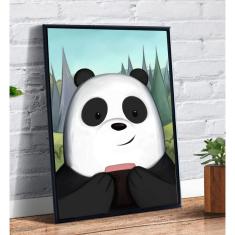 Imagem de Quadro decorativo Poster Panda Ursos Sem Curso Serie arte