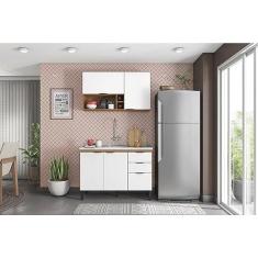 Imagem de Cozinha Compacta Firenze 02 Peças 05 Portas 02 Gavetas Demóbile Amendola Touch/branco
