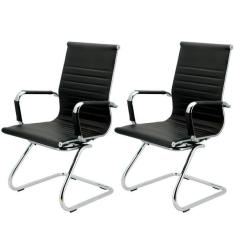 Imagem de Cadeira Fixa Interlocutor Charles Eames Esteirinha 11a Preto