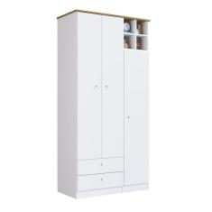 Imagem de Guarda Roupas Infantil 3 Portas E 2 Gavetas Branco