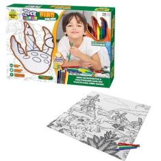 Imagem de Tapete De Colorir Dinossauro Pintura Samba Toys