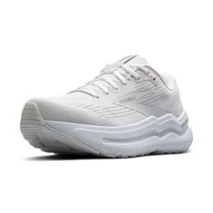 Imagem de Brooks Ghost Max 2 Neutral Tênis de corrida e caminhada masculino, Branco brilhante/branco brilhante, 45