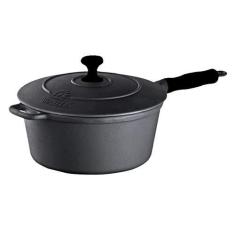 Imagem de Caçarola Ferro Cabo Silicone  Tampa Ferro 1,7 Lts 18cm