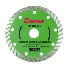 Imagem de Disco de Corte Diamantado Turbo Eco 110MM Cortag