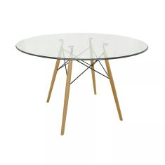 Imagem de Mesa Eames Redonda 90cm Vidro