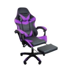 Imagem de Cadeira Gamer Stillus Ergonômica Com Apoio Para Os Pés Roxo