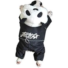 Imagem de Casaco acolchoado Calças de quatro patas Fight/pug/shiba Inu/schnauzer/panda de inverno Engraçado quente para cães pequenos Cão de inverno Bulldogs Roupas Filhote de cachorro de estimação, P