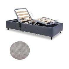 Imagem de Cama Solteiro Motorizada Linho Areia Bugatti 100X209x44 Cm - Pilati