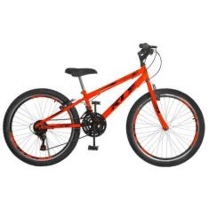 Imagem de Bicicleta Aro 24 Kls Sport Gold Freio V-Brake Mtb 21 Marchas, Laranja 