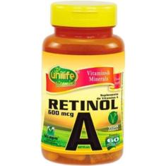 Imagem de Vitamina A Retinol (8.000Ui) 60 Cápsulas Unilife