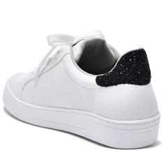 Imagem de Tênis Feminino Casual Dia a Dia Cano Baixo com Aplicação em Glitter Via Marte 23-6202