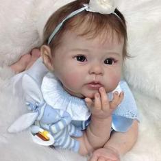 Imagem de Boneca Reborn Boneca Realista Corpo De Silicone New Happy