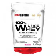 Imagem de 100% Like Whey Pure Protein Bodybuilders Sabor Morango 1,8 Kg