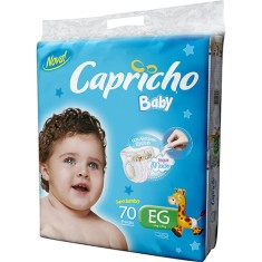 Imagem de Fralda Capricho Baby Tamanho XG Super Jumbo 70 Unidades Peso Indicado 13 - 15kg