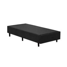 Imagem de Base Cama Box Solteiro Suede Preto 40x88x188