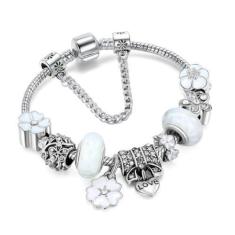 Imagem de Pulseira Infantil Com Berloques De Prata Cor Branca - Jmh Sets