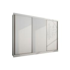 Imagem de Guarda Roupas 3 Portas De Correr E 8 Gavetas Sollo Plus Branco Novo Horizonte