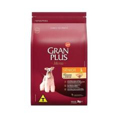 Imagem de Ração Granplus Menu Para Cães Sênior Sabor Frango E Arroz - 3Kg - Gran