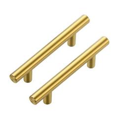 Imagem de XBLWIN Pacote com 30/50 puxadores de armário de cozinha de 12 cm com ferragens de armário preto fosco de 7,6 cm de centro a centro, feito de aço inoxidável, ideal para armário, gaveta, armário (50,
