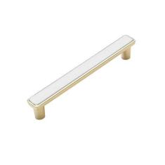 Imagem de Conjunto de liga de zinco para porta de armário de cozinha, puxadores de gaveta, maçaneta de porta de armário para móveis, ouro branco 96mm