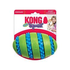 Imagem de Bola Kong Squeezz Goomz Football Para Cão Grande Com Apito