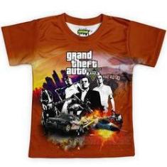 Imagem de Camiseta Infantil Gta V Grand Theft Auto Md02