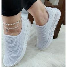 Imagem de Tênis Shoes Feminino Slip-On Snaker Fit Calce Facil. ( Furinho). Envio