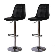 Imagem de Kit 2 Banquetas Botone Preta