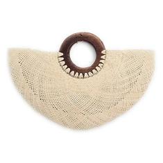 Imagem de BOHOPHY Toquilla Bolsa de palha com borla, sacolas de palha, bolsa de praia, bolsas de praia para mulheres, bolsas de verano, Natural, One Size