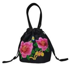 Imagem de Bolsas de mão Bolsas de armazenamento de flores Hanfu Bolsa feminina Carteiras Balde Lancheira Saco de Compras