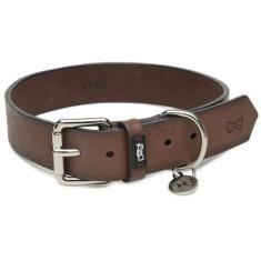 Imagem de Coleira Para Cachorro Em Couro - Guardian Níquel - Four Dogs