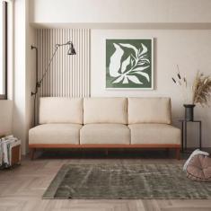 Imagem de Sofá 3 Lugares Boreal Com Mola Ensacada Cabecasa Madeiramadeira