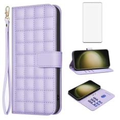 Imagem de Asuwish Capa de telefone para Samsung Galaxy S23 Ultra 5G Capa carteira com protetor de tela de vidro temperado alça de pulso suporte de cartão flip capa celular S23Ultra 23S S 23 23Ultra 6,8