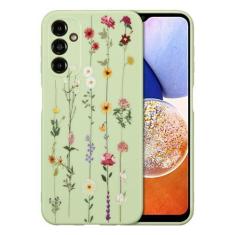 Imagem de ZTOFERA Capa floral para Samsung Galaxy A25 5G, capa com padrão de flor fofa transparente para meninas e mulheres, capa protetora de silicone flexível fina à prova de choque para Galaxy A25 de 6,5