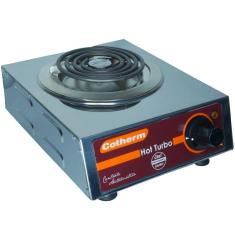 Imagem de Fogão Elétrico Portátil de Mesa 1 Boca 1250W Hot Turbo Inox 220V Resistência Blindada Cotherm 2446