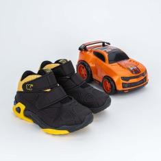 Imagem de Tênis Infantil Cano Alto Kidy Play Carrinho Azul-Masculino