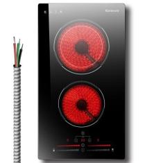 Imagem de Fogão elétrico Karienvir 2 queimadores 3200W 240V com trava de seguran