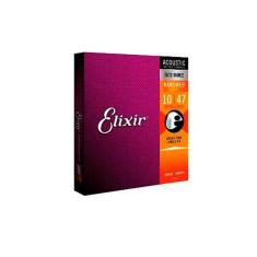 Imagem de Corda .010 Extra Light Bronze 80-20 Para Violão Aço Nanoweb Elixir [f108]