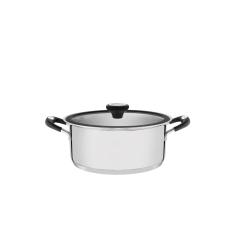 Imagem de Caçarola Rasa Tramontina Solar Silicone em Aço Inox com Fundo Triplo 20 cm 2,9 L 62123203