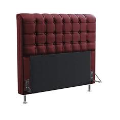 Imagem de Cabeceira Estofada Para Cama Box Dama 140 Para Cama de Casal Sued Bordô Aradecor