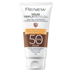 Imagem de Avon Protetor Solar Facial Renew Fps50 Com Cor Escura - 40G