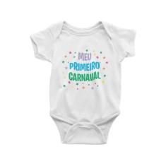 Imagem de Body Bebê Mesversário - Fantasia Infantil - Meu Primeiro Carnaval Bran