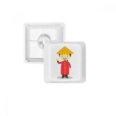 Imagem de Kit de atualização de jogos com teclado mecânico PBT teclado longo vermelho chinês