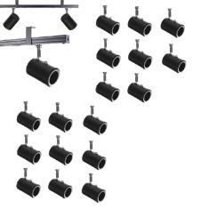 Imagem de Kit 17 Spot Trilho Perfilado Eletro Calha Par20 Bulbo Ol8