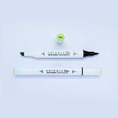 Imagem de Marca Texto Artools Pictom Pontas Broad e Brush Verde G606