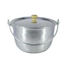 Imagem de Caldeirão Aluminio Polido Com Alça Vergalhão 5,1 Litro 24 cm Diâmetro