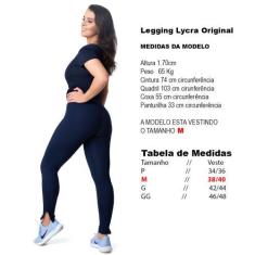 Calça Legging Plus Size Feminina Listras 3D Azul
