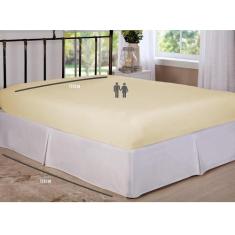Imagem de Lençol De Elástico Avulso Casal 1,38M X 1,88M Cru Arrumadinho Enxovais